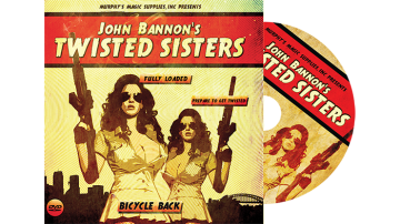 Twisted Sisters 2.0 (DVD and Gimmick) Bicycle Back by John Bannon